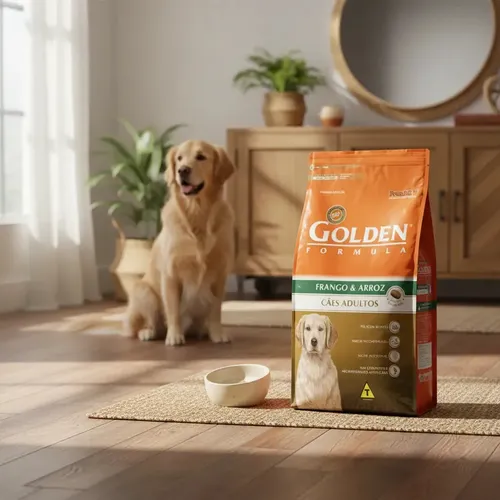Golden Ração Seca para Cão Adulto Frango Arroz 3kg Saúde Bucal 6