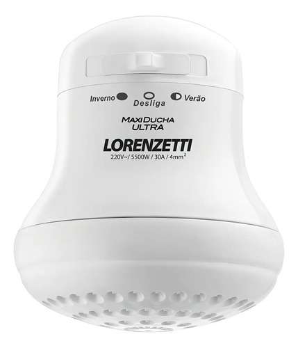 Chuveiro elétrico Maxi Ducha Ultra Lorenzetti 127V 3200W cor Branco