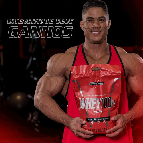 Whey 100% Pure Pouch Cookies 1,8kg Integralmedica - Energia e Força 4