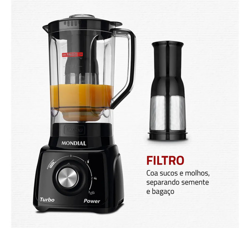 Liquidificador Turbo Power Mondial 550W - L-99 FB 4
