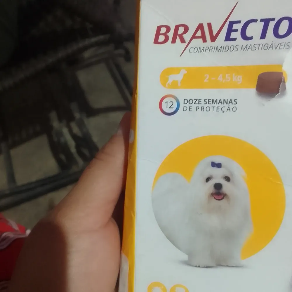 Bravecto Cães 20-40kg 1000mg 1 Comp. Mastigável Msd Azul 12