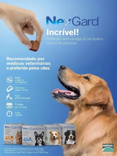 NexGard Antipulgas E Carrapatos Para Cães de 2kg a 4kg 1 Tablete Mastigável Proteção de 30 Dias 2