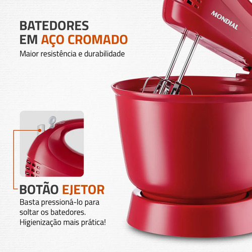 Batedeira Power Prática Mondial, 400W - B-44-R 4