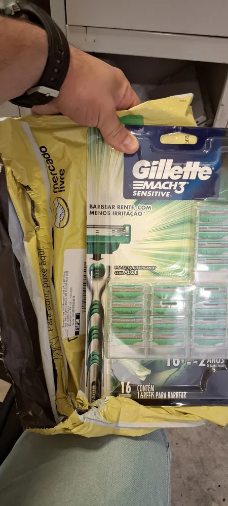 Carga para lâmina de barbear Gillette Mach3 Sensitive 20 u 10