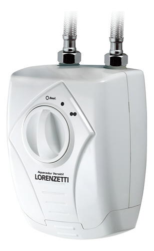 Aquecedor versatil 3 temperaturas Lorenzetti cor branco para pias e lavatórios 127v 5500w