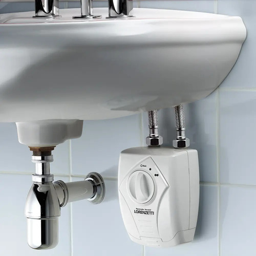 Aquecedor versatil 3 temperaturas Lorenzetti cor branco para pias e lavatórios 127v 5500w 2