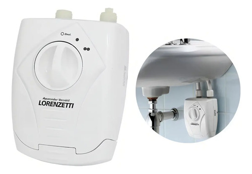 Aquecedor versatil 3 temperaturas Lorenzetti cor branco para pias e lavatórios 127v 5500w 3