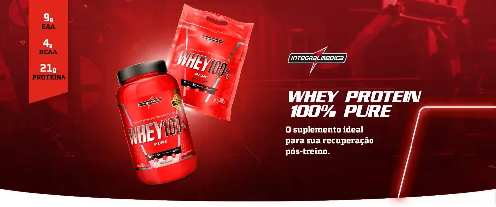 Whey 100% Pure Pouch Cookies 900g Integralmedica - Suplemento Nutritivo para Treinos de Alta Performance 8