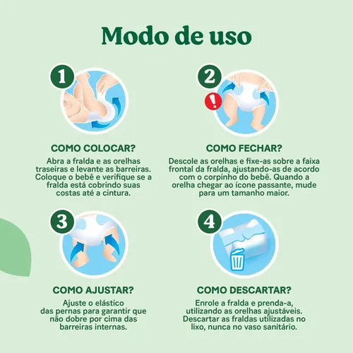 Huggies Fralda Descartável Premium Natural Care RN 34 Unidades 11