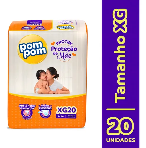 Fraldas Pom Pom Protek XG x 20 unidades 5