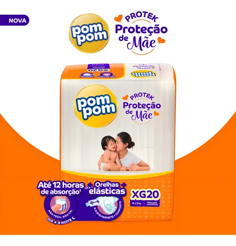 Fraldas Pom Pom Protek XG x 20 unidades 6