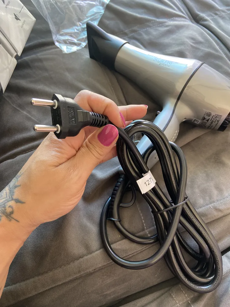 Secador de Cabelo Taiff Style Profissional 2000W Iônico Vermelho 11