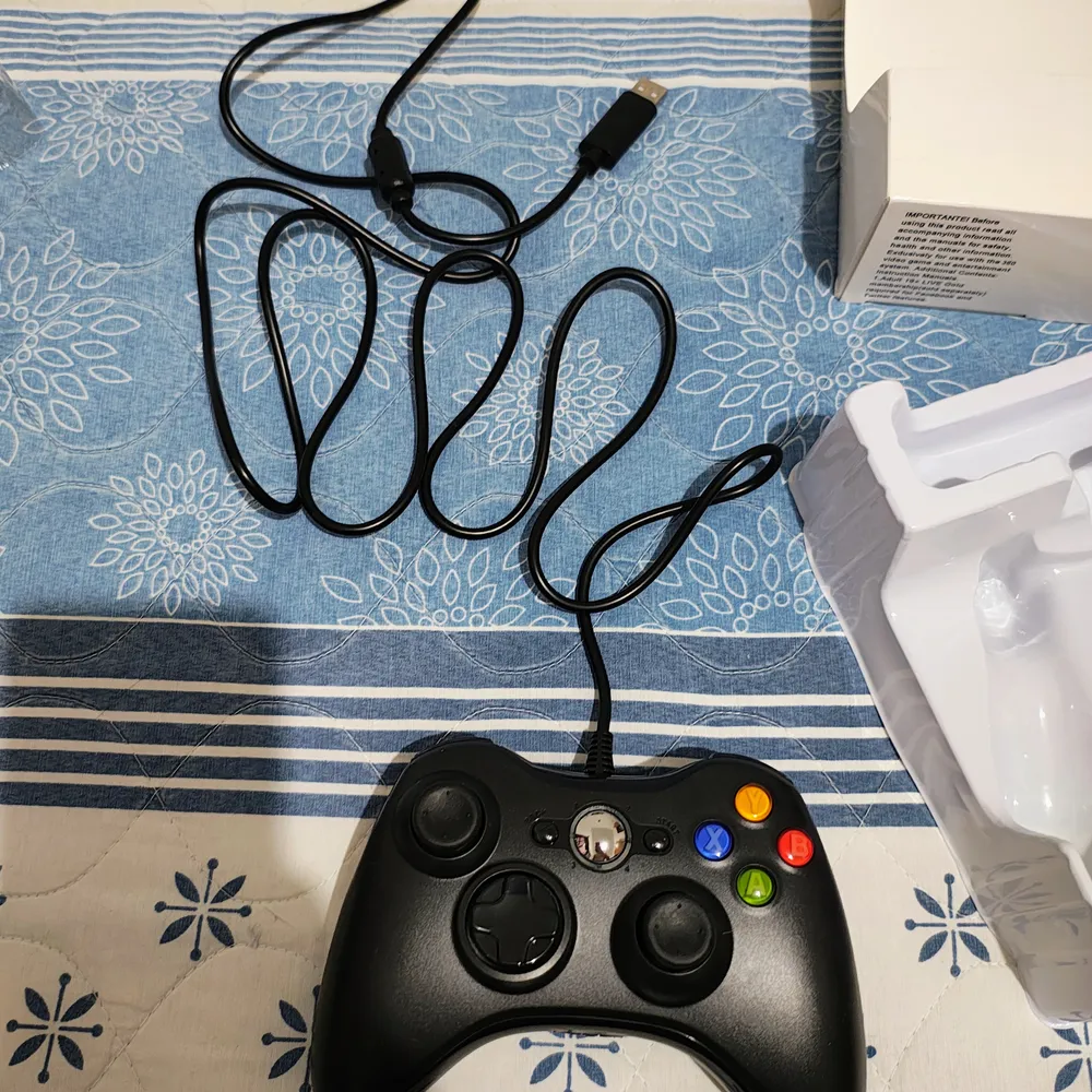 Controle Para Xbox 360 Com Fio USB e PC Preto Vibração Console Joystick Manete Gamepass Steam Tv Pc Android Pc Controle Pc Gamer - - Redfin 14