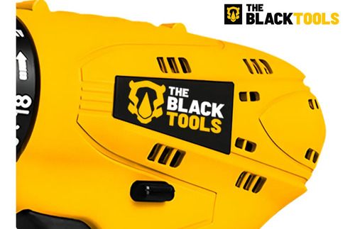 Parafusadeira Furadeira The Black Tools TB12A 3/8 a Bateria Cor Amarelo Frequência 60Hz 6