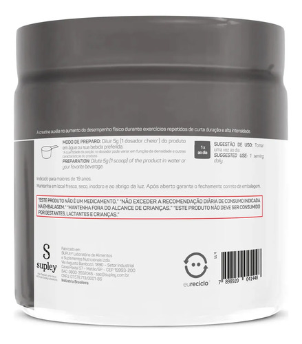 Kit 2x Creatina 300g Creatina Monohidratada Max Titanium Sem Sabor Alta Pureza 4