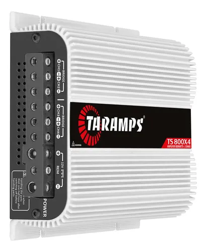 Modulo Taramps Ts 800 Rms Ts800x4 2 Ohms Amplificador 800w Entrada Rca E Fio T800 4 Canais Som Automotivo 3