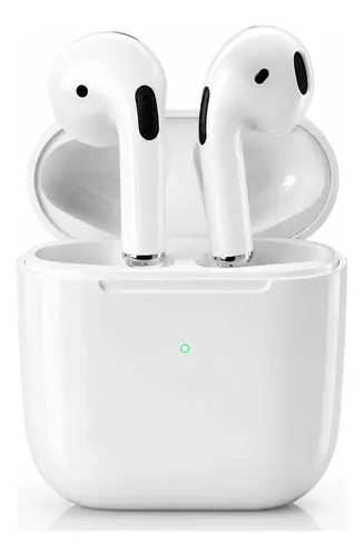 Fone De Ouvido Bluetooth Sem Fio Bateria de Longa Duração Pro 4 Branco Conecta Rápido Fast Plug Com Case Carregador E Microfone 5