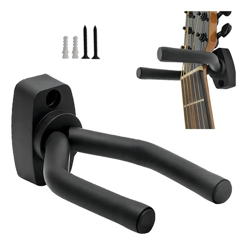Suporte de Parede Violão Guitarra Violino Baixo Ukulele Acolchoado Com Parafusos