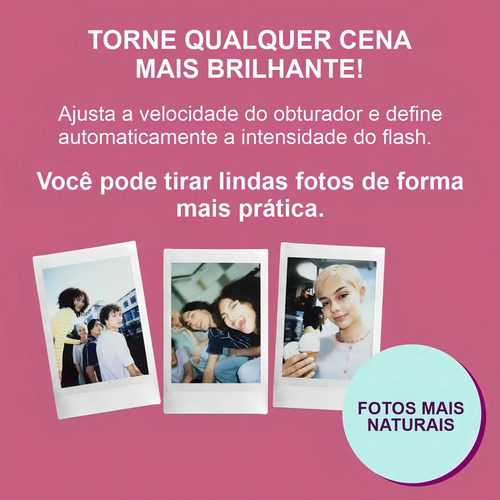 Câmera Instax Mini 12 Fujifilm Rosa Gloss - Fotos Em 10s 7