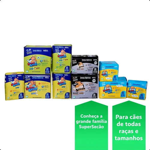 Petix Super Secão Tapete Higiênico 30 unidades 80cm x 60cm 3