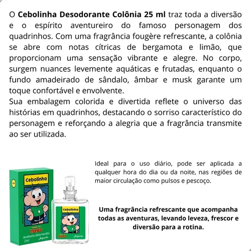 Colônia Turma Da Mônica Cebolinha Jequiti 25mL 4