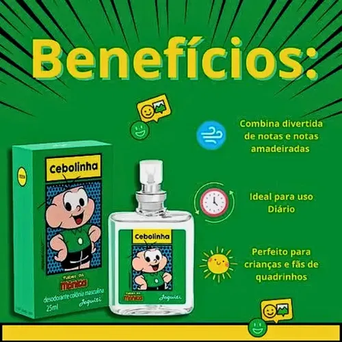 Colônia Turma Da Mônica Cebolinha Jequiti 25mL 6