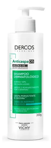 Shampoo Anticaspa para Normais a Oleosos com Selênio DS, DS Dercos Vichy, 300ml