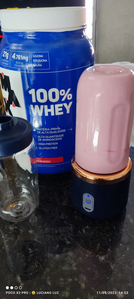 Suplemento Proteína 100% Whey Protein 900g Max Titanium Sabor Chocolate 13