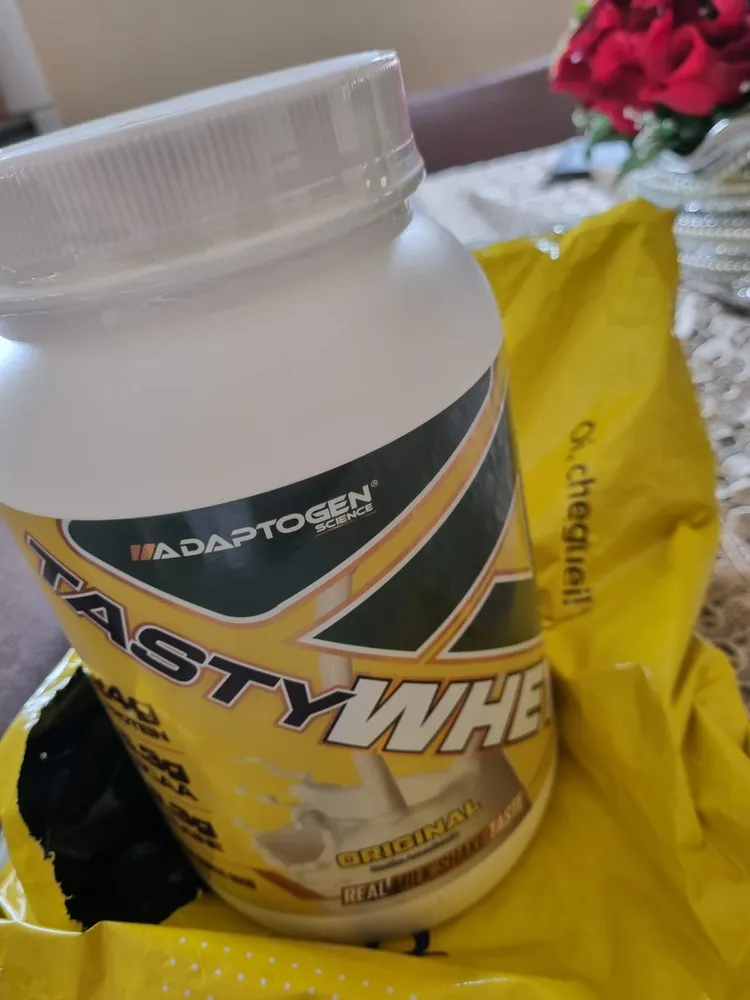 Suplemento Tasty Whey 3w Gourmet Whey Protein Adaptogen Science Pote 900g Sabor Chiclete 9