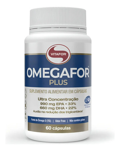 Kit 5 Omegafor Plus Vitafor 60 cápsulas sem sabor 2