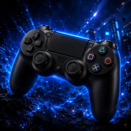 Controle Sem Fio Joystick Bluetooth Para Ps4 Videogame Tv Samsung Pc P4 Ps 4 Dual Shock Manete Pc Gamer Tv Smart Controle Bluetooth Celular Headset Sem Fio Com P2 - Marca Redfin 10