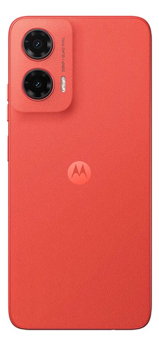 Smartphone Motorola Moto G35 5g - 256gb 12gb (4gb Ram+8gb Ram Boost) E Camera 50mp Com Ai Nfc Tela 6.7 Com Superbrilho - Coral - Vegan Leather 5