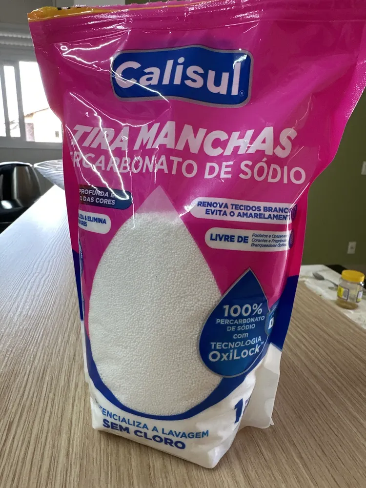 Percarbonato De Sódio 100% Tira Manchas Calisul - Roupas Brancas e Coloridas 15
