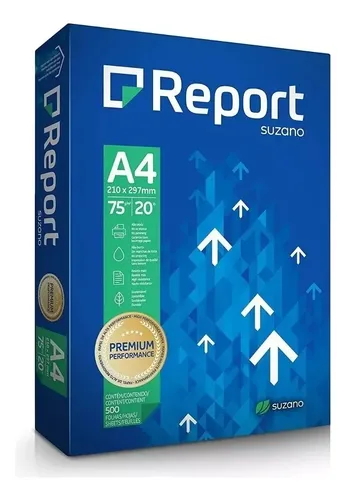 Papel Sulfite A4 Report 2500 Folhas Premium 5 Resmas 75g 3