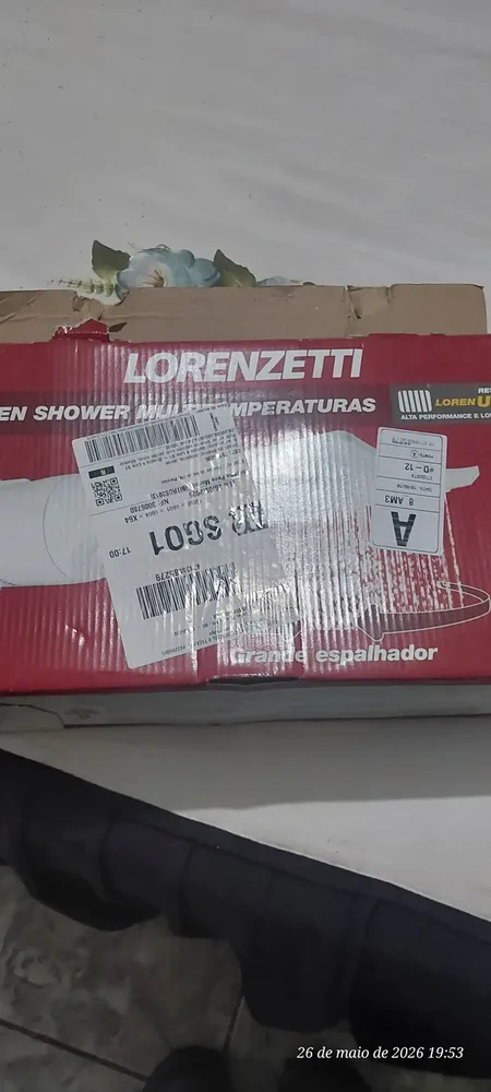 Chuveiro elétrico Lorenzetti Multitemperaturas Loren Shower branco 7.5kW 11