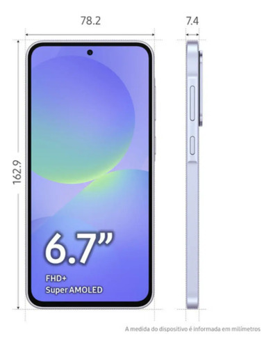 Smartphone Samsung Galaxy A36 5g 128gb 6gb Ram Câmera Tripla De Até 50mp Selfie De 12mp Ip67 Super Amoled 6.7'' Nfc Recursos Ai Android E Segurança Snapdragon - Violeta 8