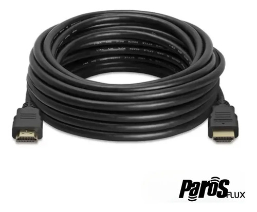 Cabo Hdmi 20m Metros Preto Premium 4k Blindado Gold 3d Full 5