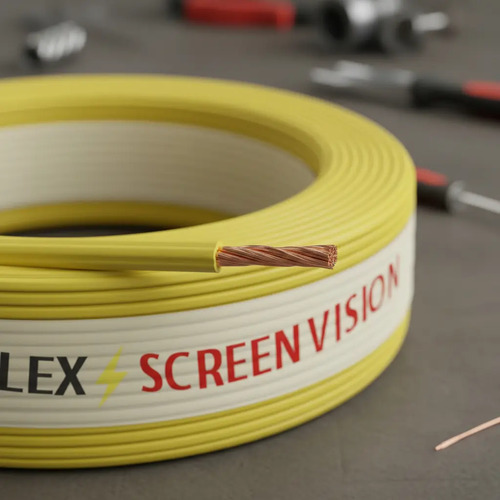 Fio 6mm Cabo Flexível Rolo Com 25 Metros Elétrico 750v Cor Amarelo Marca Screen Vision 3
