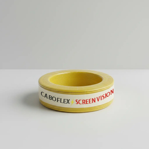 Fio 6mm Cabo Flexível Rolo Com 25 Metros Elétrico 750v Cor Amarelo Marca Screen Vision 5