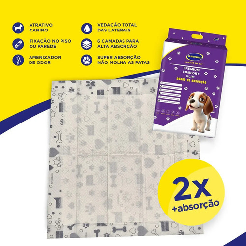 Tapete Higiênico Higienepet 60x60cm 50 Unidades Premium Ultra Absorção 3