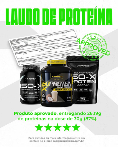 Kit 2 Suplementos Whey Protein Isolado Blend Complex 2kg Churros Zero Açucar - Xpro Nutrition 6