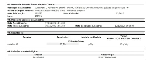 Kit 2 Suplementos Whey Protein Isolado Blend Complex 2kg Churros Zero Açucar - Xpro Nutrition 7