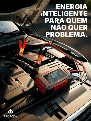 Carregador Inteligente De Bateria Automotiva Several Importados 12v Portátil Rápido Para Carro Moto E Veículos Several 5