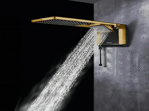 Chuveiro Acqua Duo Preto/matte Gold 7800w Preto/matte Gold 7.8 Kw 3