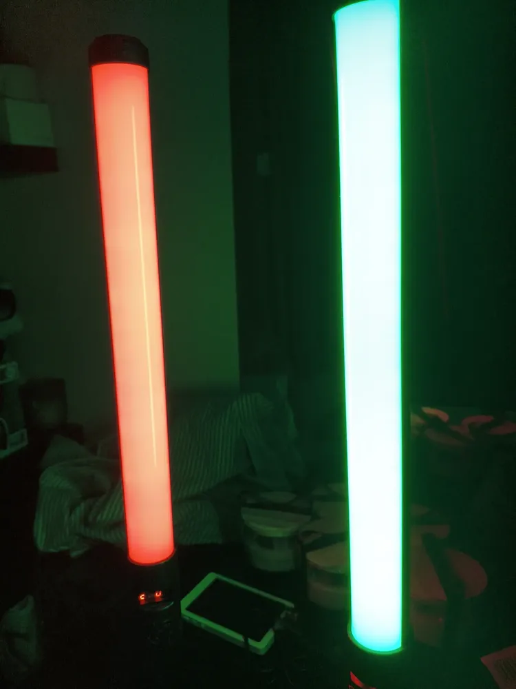 Bastão de Led Luz Rgb Lâmpada Profissional Fotográfica Iluminação 3200k-5500k Recarregável 14
