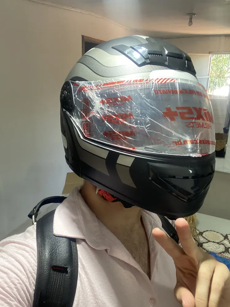 Capacete Escamoteável Mixs Gladiator Articulado Cor Preto/grafite/rosa Desenho Delta Tamanho Do Capacete 60 13