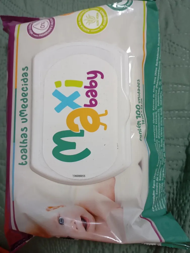 Kit 10 Toalhas Umedecida Hipoalergênico 100un Cada Maxi Baby 15