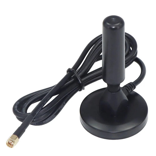 Antena Tv Digital Interna Externa Uhf Vhf Em Alumínio Com Base Magnética Cabo 5m Alta Definição Para Tv E Conversor Sinal Estável Instalação Fácil Sem Mensalidade Davely 7
