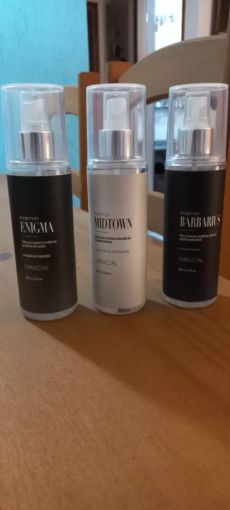 Kit Body Splash Masculino Barbarius + Enigma + Midtown 200ml 10