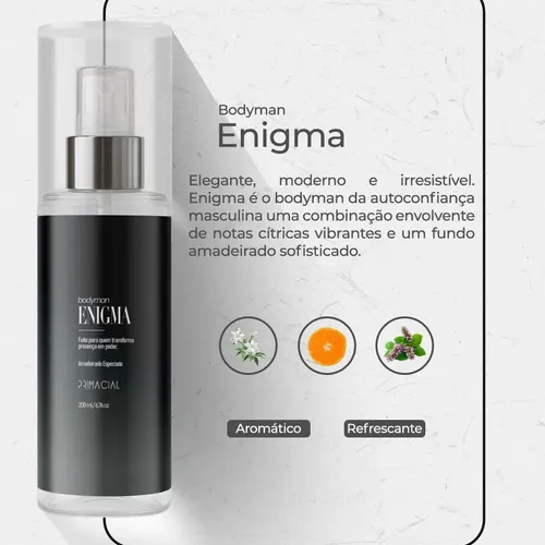 Kit Body Splash Masculino Barbarius + Enigma + Midtown 200ml 5